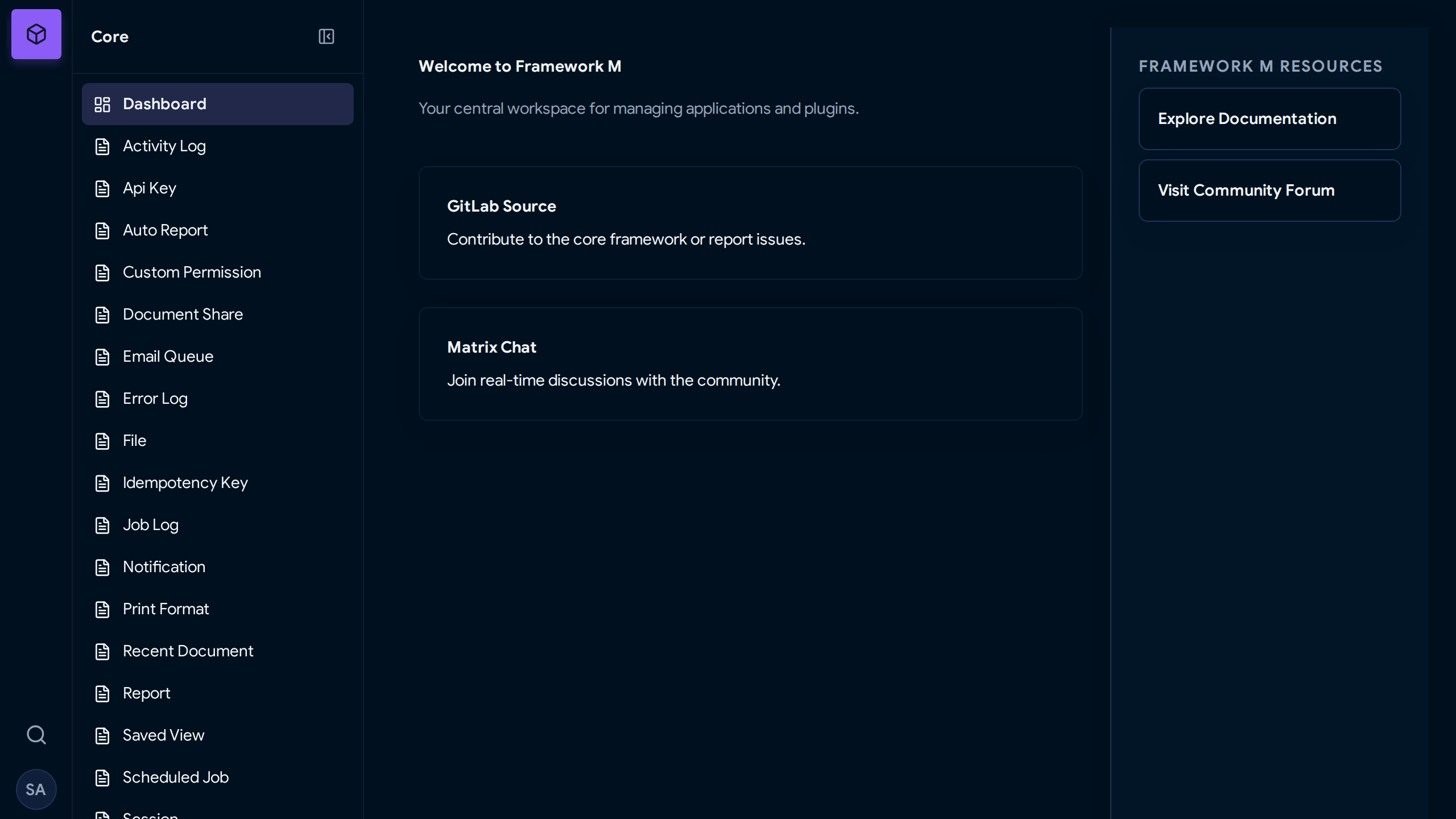 Dark Mode Dashboard