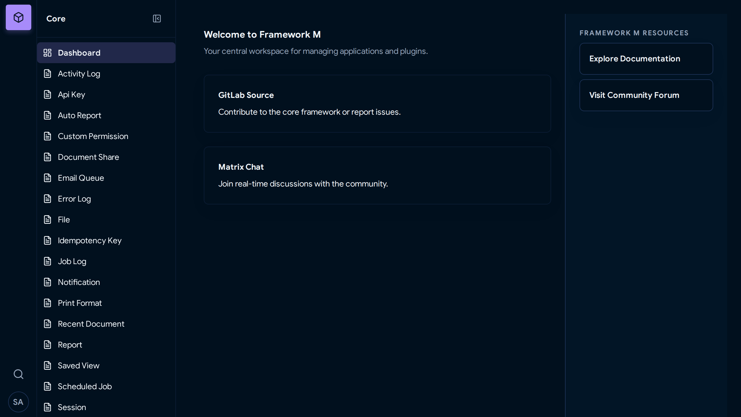 Dark Mode Dashboard