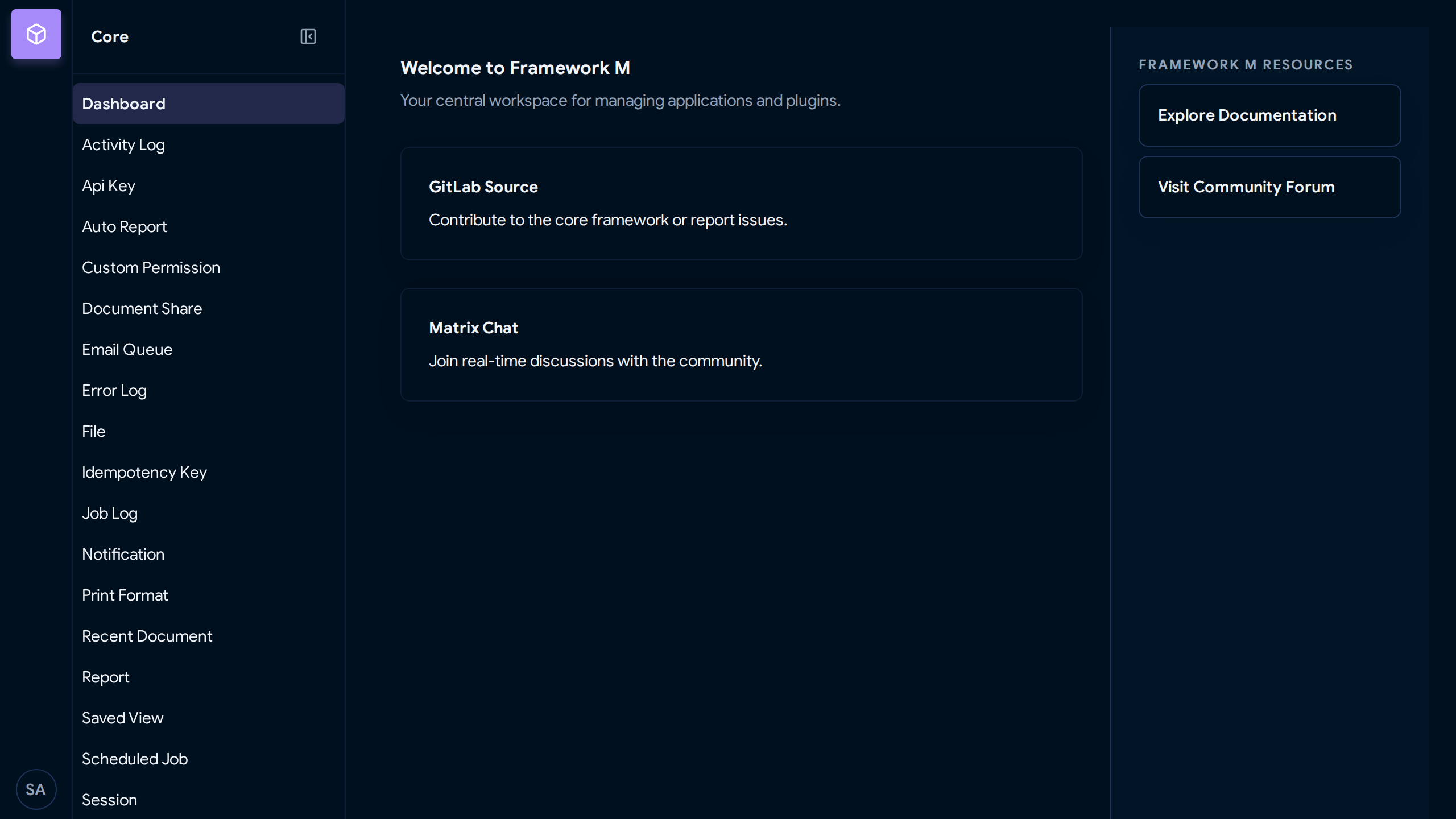 Dark Mode Dashboard