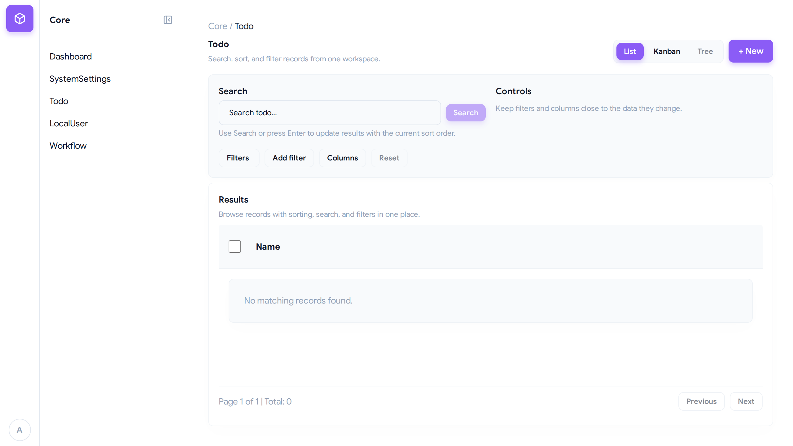 Todo List View